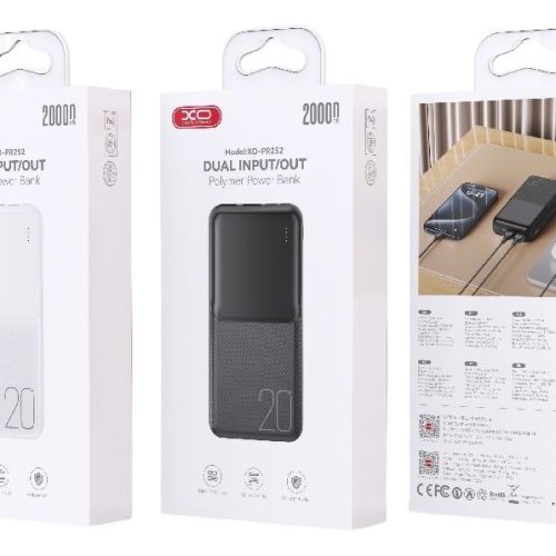 Lighted Mobile Powerbank 20000mAh White +Black