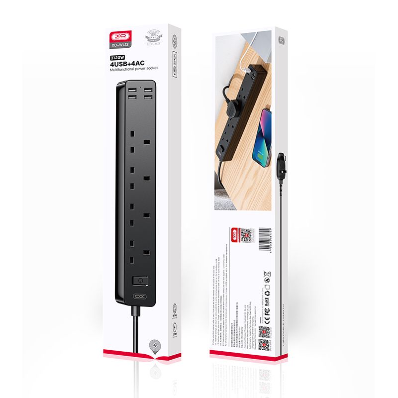 WL12 (UK) 4USB function socket 1.8 meters