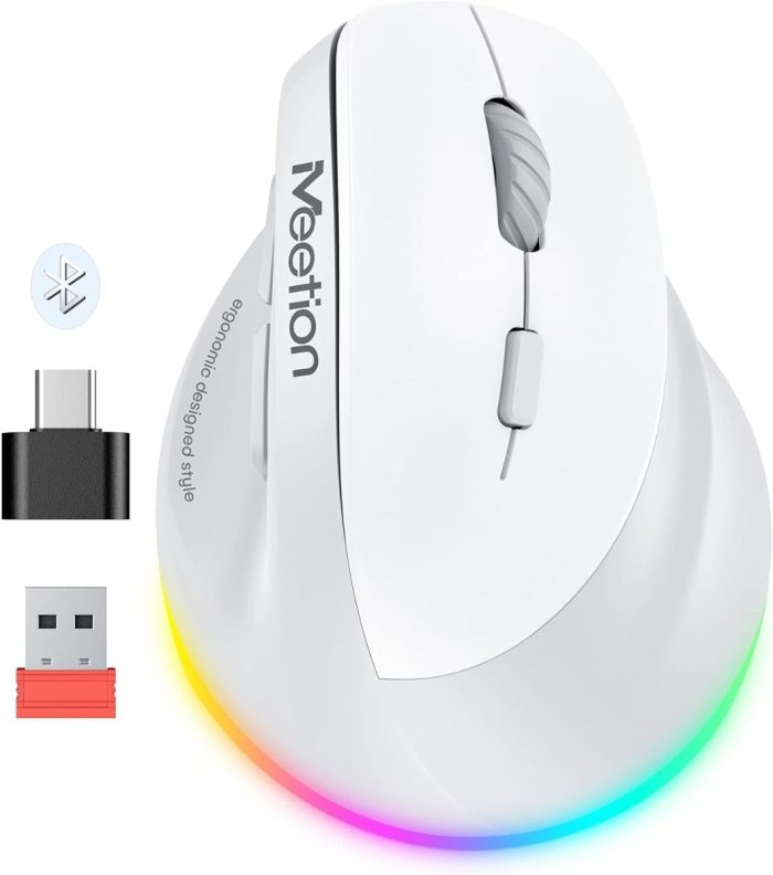 Right Ergonomic Wireless Mouse White