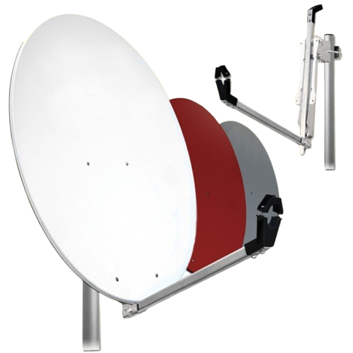 SATELLITE DISH 100 ALUMINUM WHITE