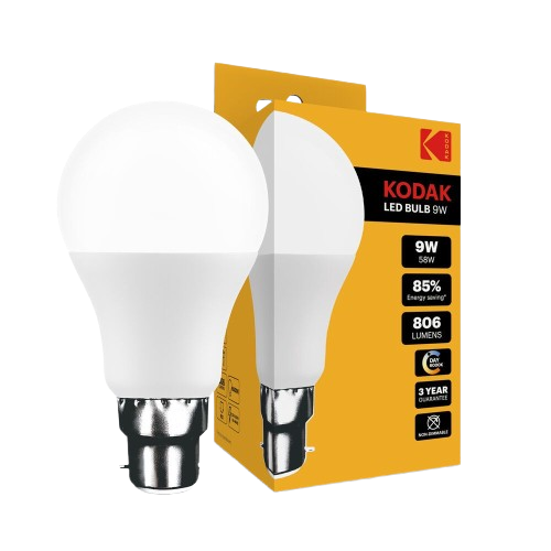 KODAK Max LED B22 Globe A60 9W 270° 6000K 806lm