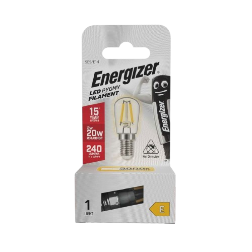 Energizer BEC LED Filament Light Bulb Pigmy (Fridger) 2W E14 240lm 3000K Warm White