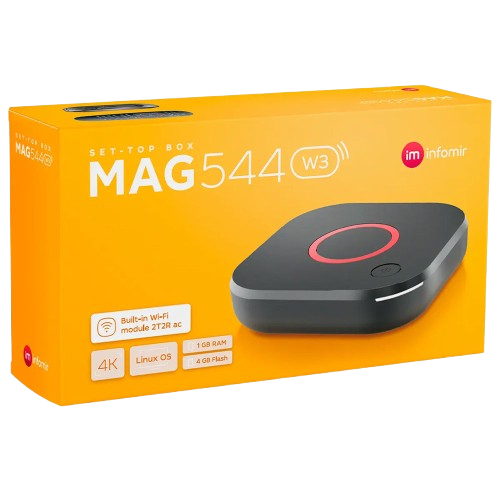 Media player INFOMIR TV Box 4K MAG544W3 black