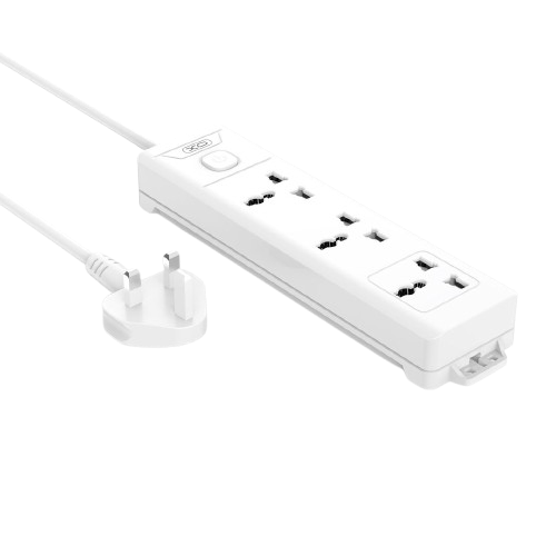XO WL17 (UK) long row 3AC socket with switch