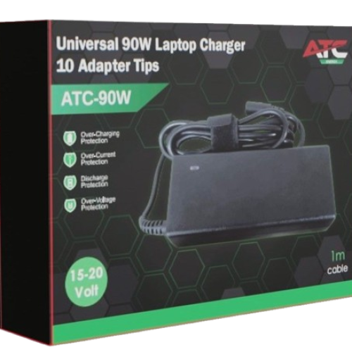 ATC Power Supply for Laptop 90W with 10 tips
