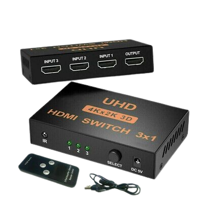 ATC HDMI Switch Metal 3 In / 1 Out 4K x 2K Remote