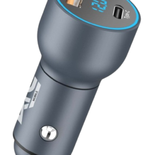 Car Charger Dual Port USB-A & Type-C 42.5W with LED Display
