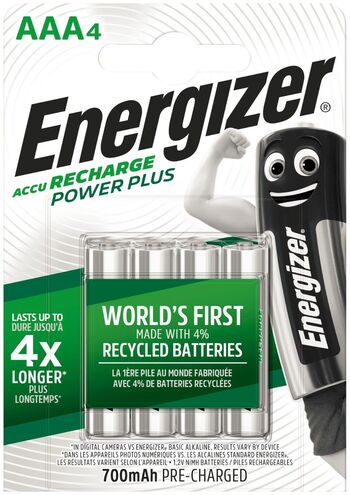 Energizer Power Plus Rechargeable 700mAh AAA B4
